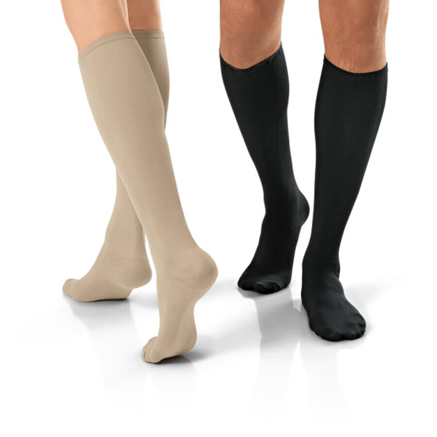 Jobst Travel Knee Compression Socks 15-20mmHg Closed Yards Size 4 Black