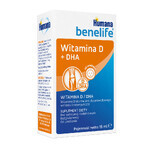 Humana Benelife Vitamine D + DHA, dès la naissance, 15 ml