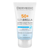 Dermedic Sunbrella, ultraleichte Schutzcreme für das Gesicht, fettige Haut und Mischhaut, SFP 50+, 40 ml