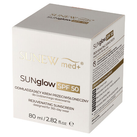 Sunewmed+ Sunglow, crème solaire rajeunissante, SPF 50, 80 ml