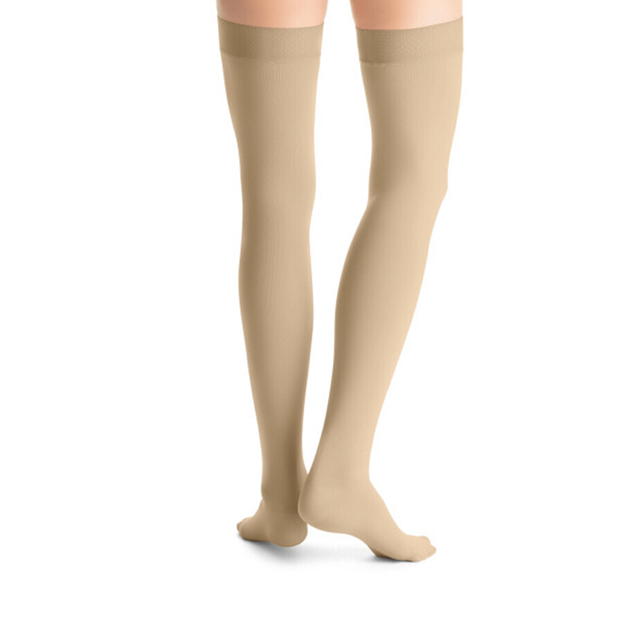 Jobst Opaque Compression Stockings, CCL2, Closed Toe, Size 3, Natural