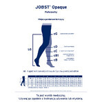 Jobst Opaque Compression Stockings, CCL2, Closed Toe, Size 3, Natural