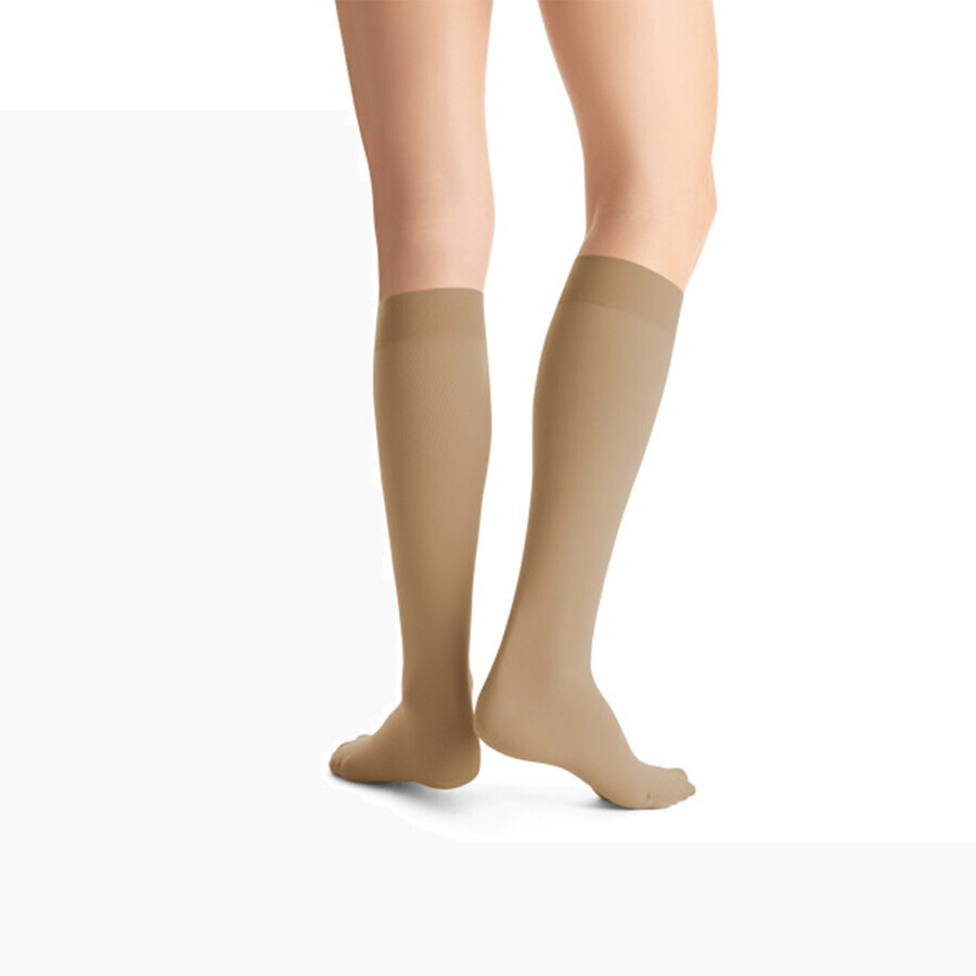 Jobst Opaque, chaussettes de compression pour le genou, CCL2, bout fermé, taille 5, naturel