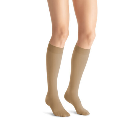 Jobst Opaque, chaussettes de compression pour le genou, CCL2, bout fermé, taille 5, naturel