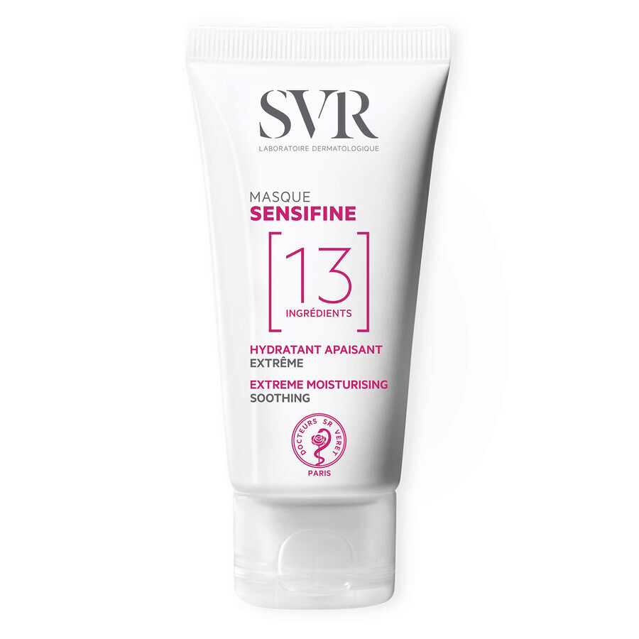 SVR Sensifine Masque SOS, soothing mask for irritated, reactive, hypersensitive skin, 75 ml