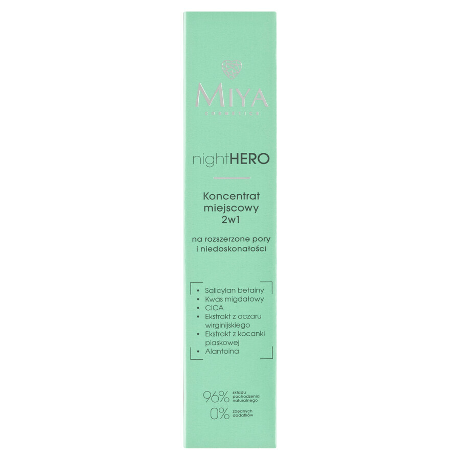 Miya nightHero, concentré topique 2-en-1, 15 ml