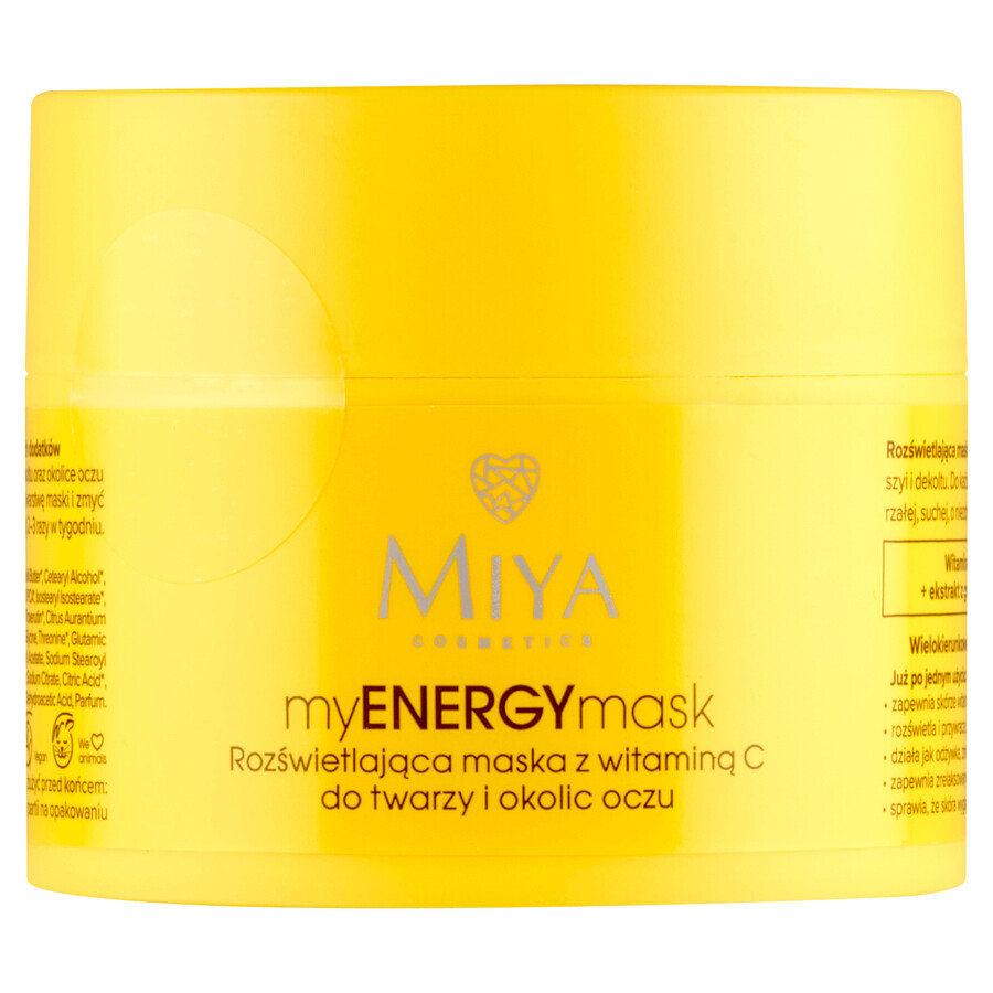 Miya myENERGYmask, masque illuminant à la vitamine C, 50 ml