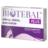 Biotebal Plus Hair Skin Nails, 30 comprimés + 10 comprimés gratuits