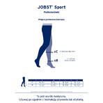 Jobst Sport, calcetines de compresión deportiva para las rodillas, 20-30 mmHg, talla XL, gris/grafito