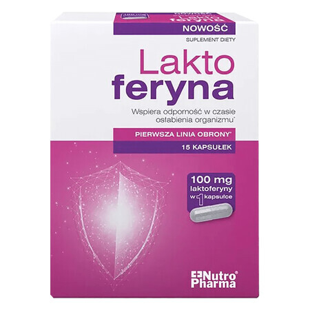 Nutropharma Lattoferrina, 15 capsule