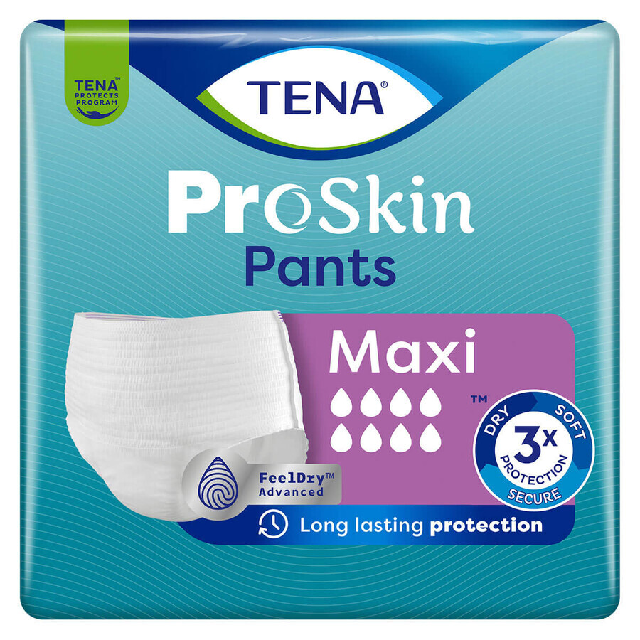 Tena Pants ProSkin, absorbent briefs, size M, 80-110 cm, Maxi, 10 pieces