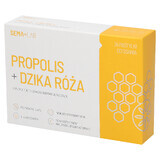 SEMA Lab Propolis + Rose sauvage, saveur miel et citron, 24 pastilles