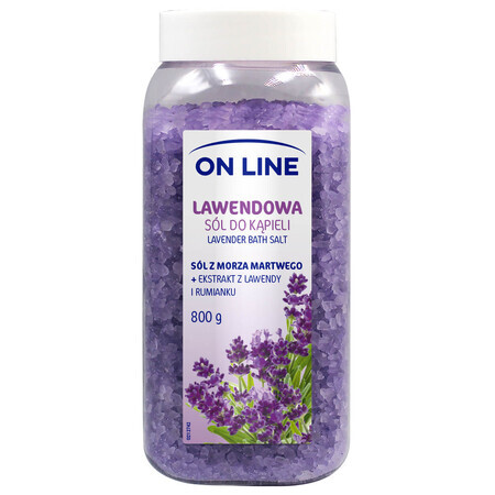 On Line, sel de bain, Lavande, 800 g