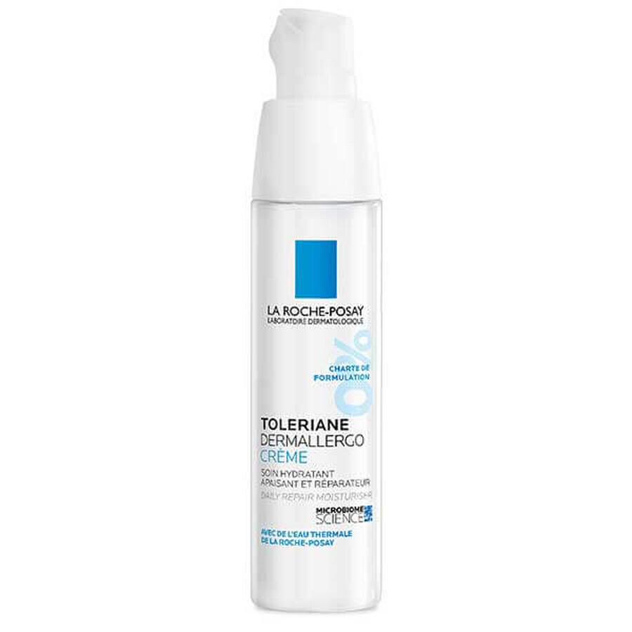 La Roche-Posay Toleriane Dermallergo, crema viso, trattamento idratante rigenerante, 40 ml