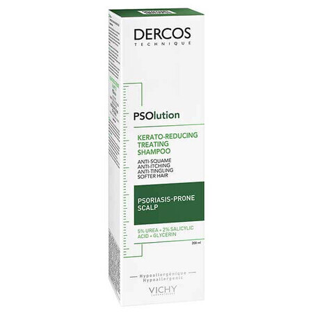 Vichy Dercos PSOlution, shampooing kératolytique, 200 ml