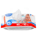 AKUKU A0031 Baby Wipes 60pcs + 10 Free