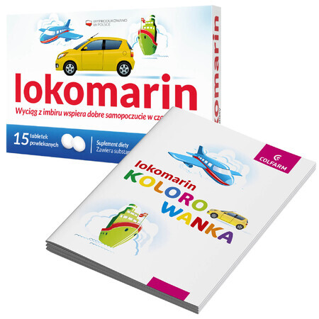 Lokomarin, 15 comprimés pelliculés + cahier de coloriage gratuit