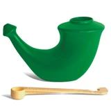 Rhino Horn, nasal wash jug, green, 1 pc