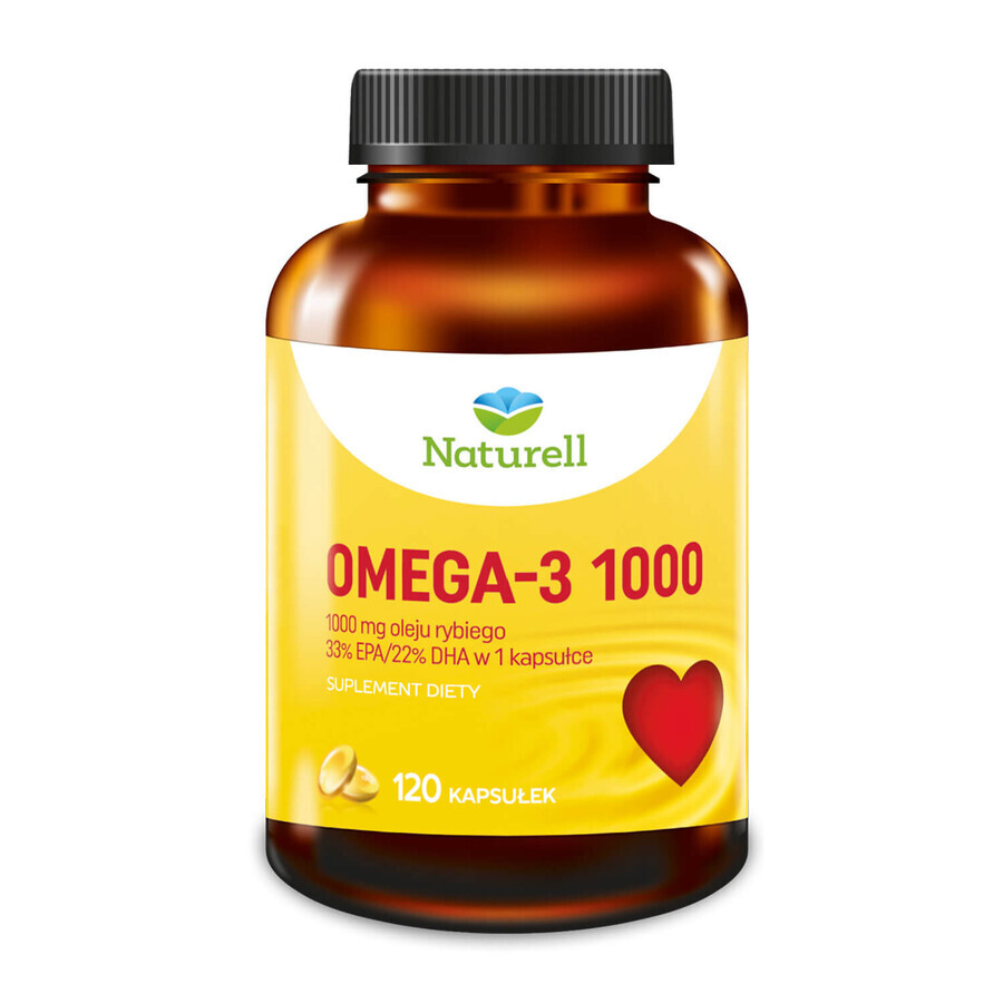 Naturell Omega-3 1000, 120 cápsulas