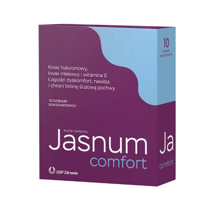 Jasnum Comfort, globules vaginaux, 10 unités