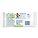 WaterWipes Soapberry Bio, lingettes humides, eau avec extrait de saponaire, dès la naissance, 60 pièces