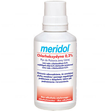 Meridol Chlorhexidine 0,2%, bain de bouche, sans alcool, 300 ml