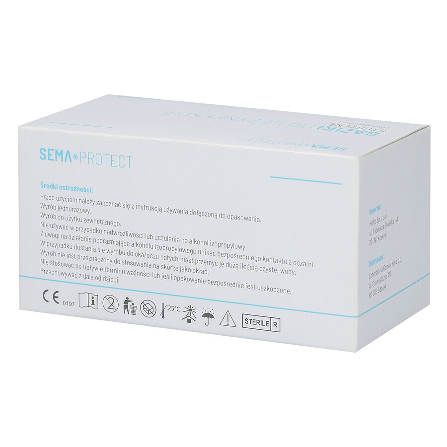 SEMA Protect, tampons désinfectants, 100 pcs.