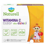 Naturell Vitamina C per bambini 50 mg, gusto sambuco e mela, 60 compresse masticabili