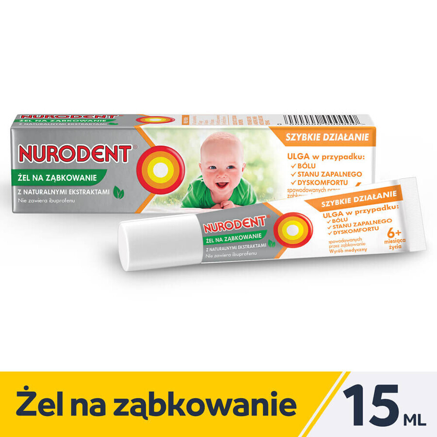 Nurodent, gel de dentition, 15 ml