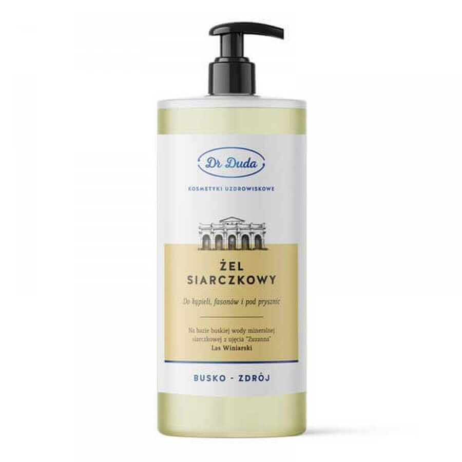 Set Dr Duda Uzdrowiskowy Kąpielowy, savon au sulfure de bois, 300 g + shampoing spa, 200 g + gel bain et douche, 500 g + savon à la boue, 100 g