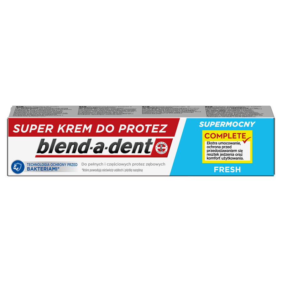 Blend-a-dent Complete, Dental adhesive, fresh, 47 g