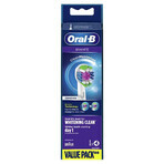 Oral-B 3D White, embouts de remplacement pour la brosse à dents électrique Clean Maximiser, EB4 3DW, 4 pièces