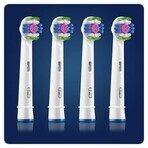 Oral-B 3D White, embouts de remplacement pour la brosse à dents électrique Clean Maximiser, EB4 3DW, 4 pièces