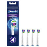 Oral-B 3D White, embouts de remplacement pour la brosse à dents électrique Clean Maximiser, EB4 3DW, 4 pièces