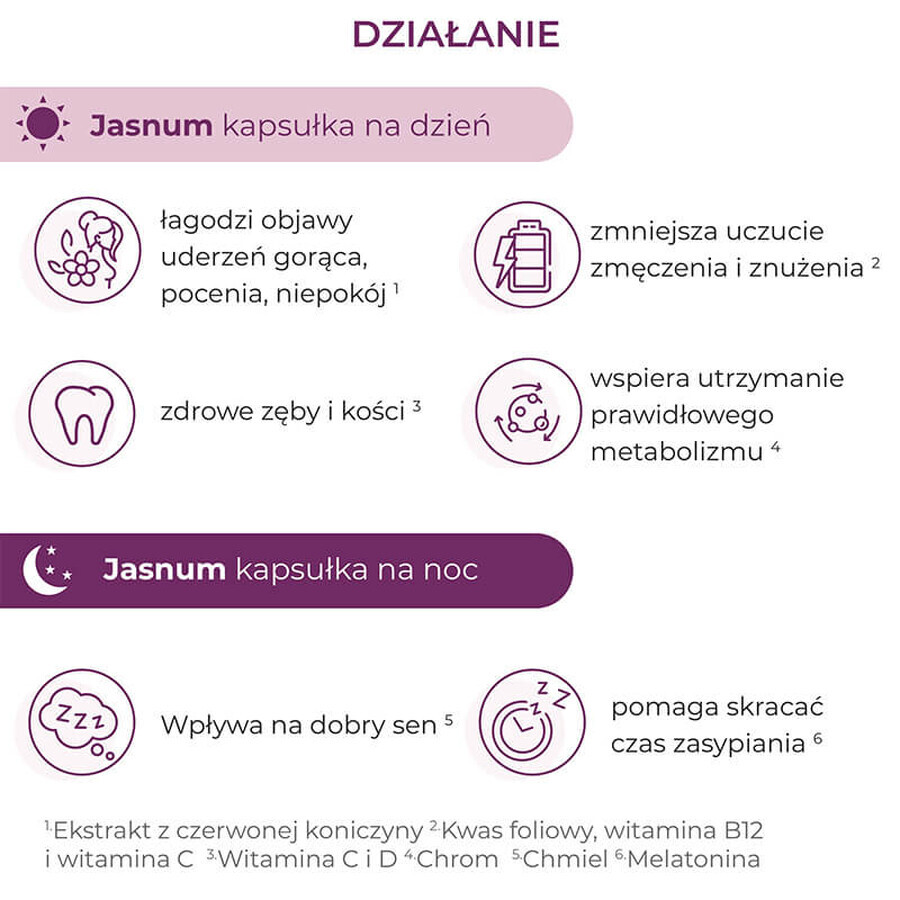 Jasnum, 30 gélules jour + 30 gélules nuit