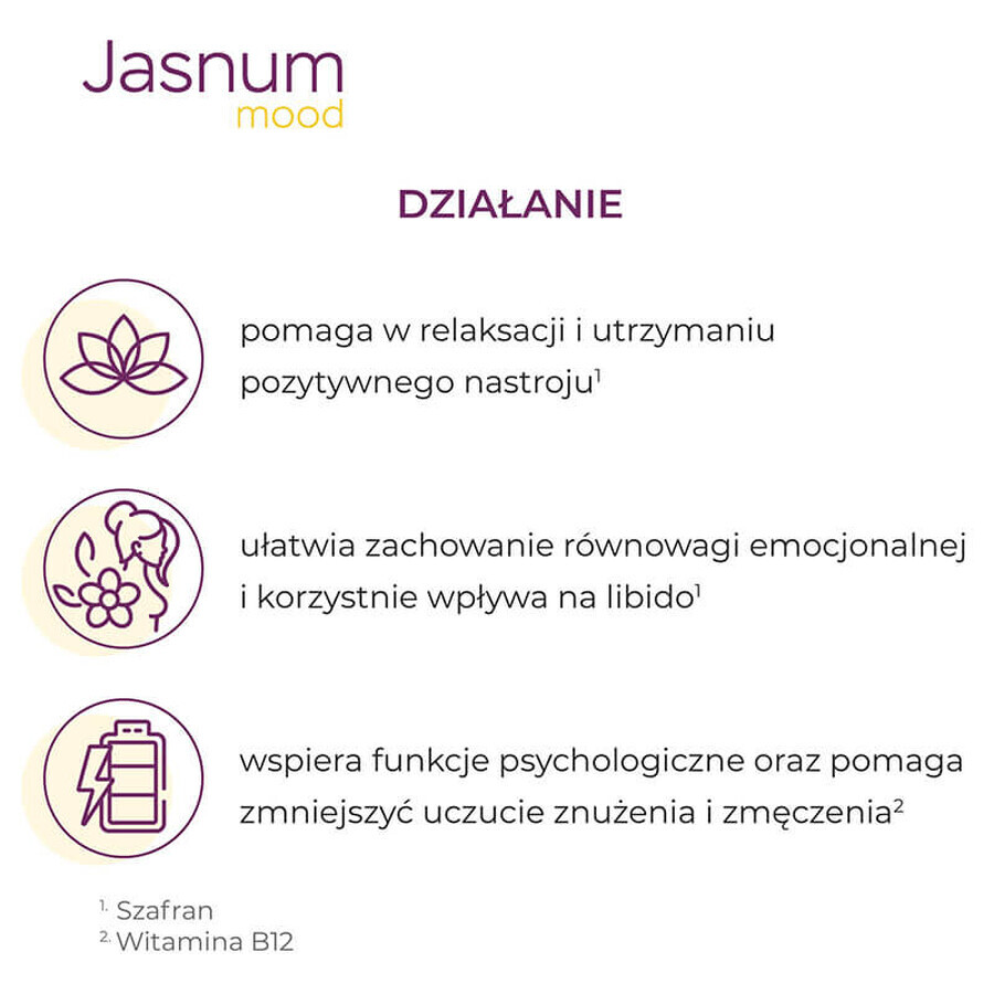 Jasnum Mood, 30 gélules