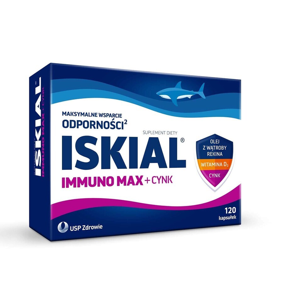 Iskial Immuno Max + Zinc, for children over 6 years and adults, 120 capsules