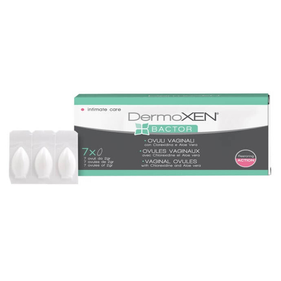 Dermoxen BACTOR Vaginal-Ovulum, 7 Stück, Ekuberg Pharma