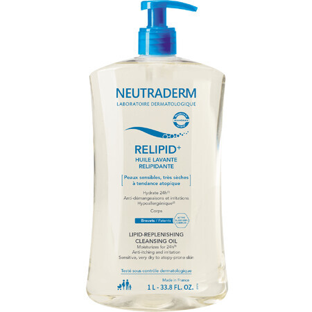 Neutraderm Relipid+, lipid shower gel, sensitive, very dry and atopic skin, 1000 ml