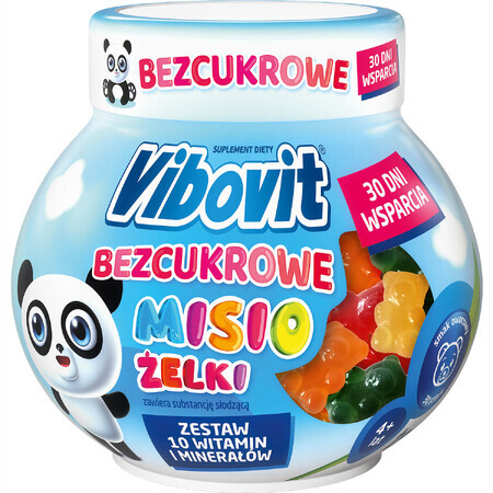 Vibovit Gummi Bears sans sucre, plus de 4 ans, goût fruits, 30 pièces