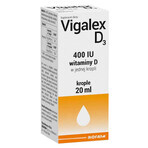 Vigalex D3, vitamina D 400 UI, gotas, 20 ml