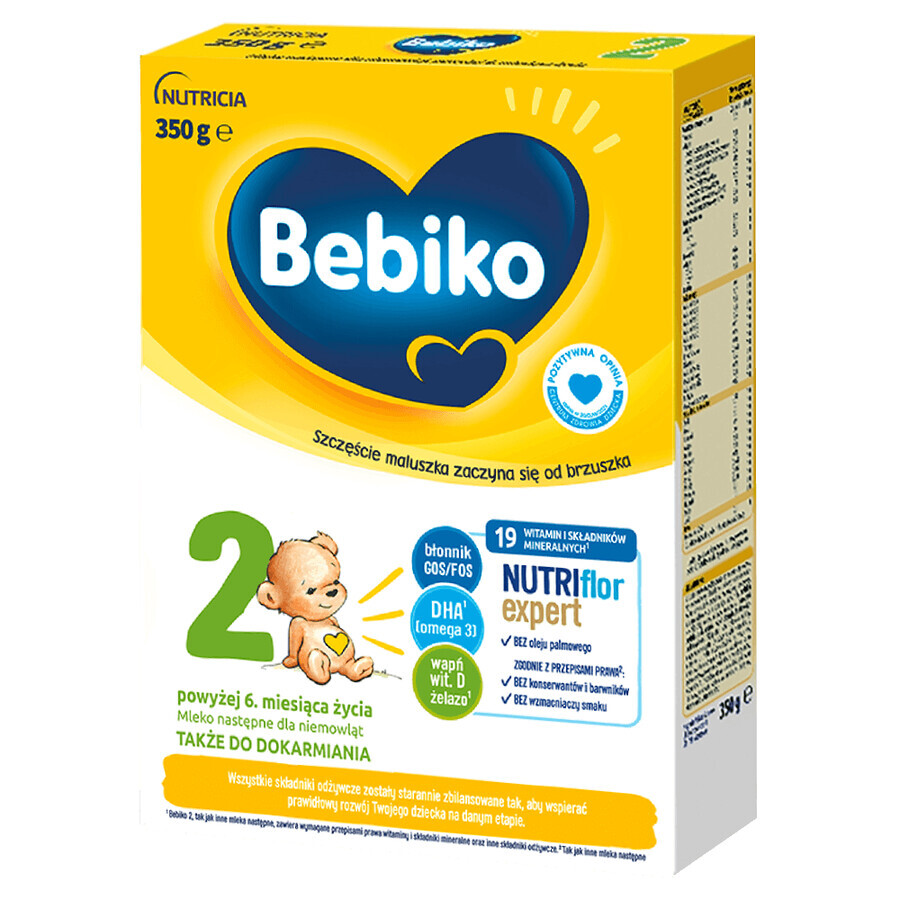 Bebiko 2 Nutriflor Expert lait de suite, plus de 6 mois, 350 g