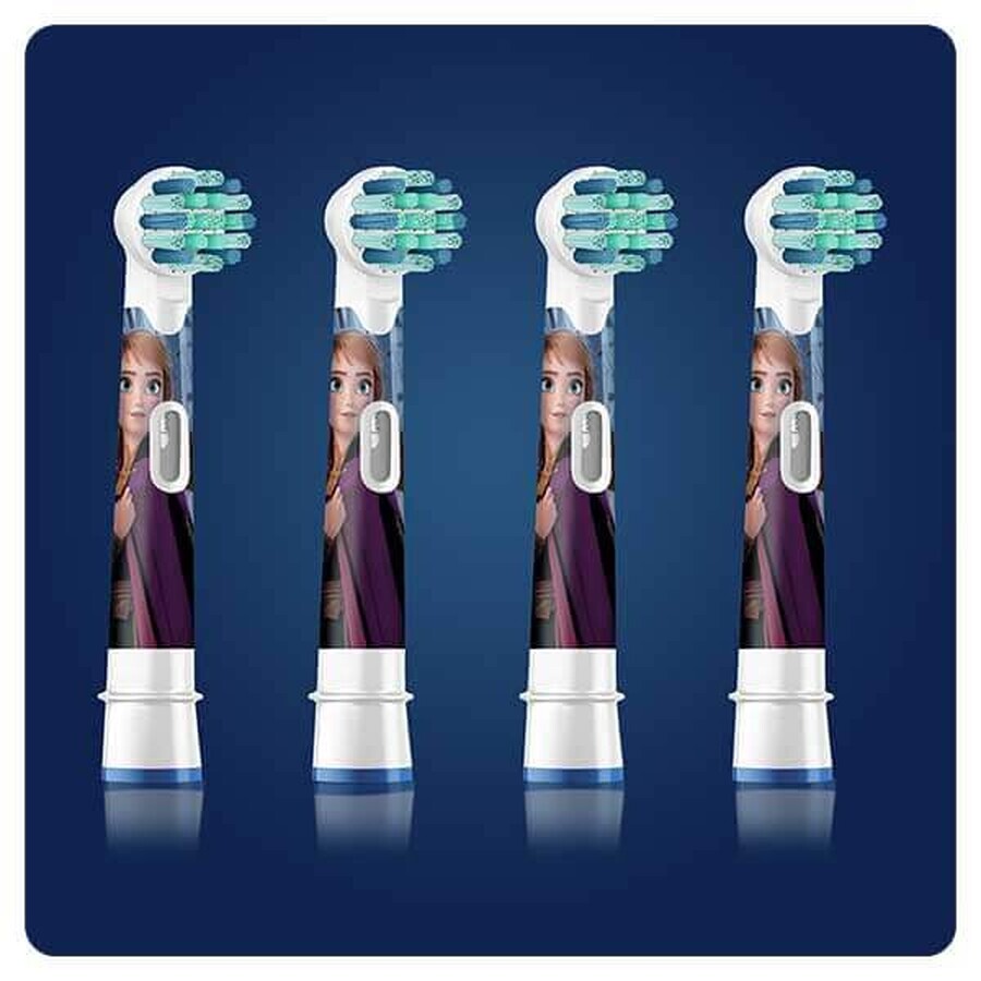 Oral-B Kids Stages Power, elektrische tandenborstel opzetborstels, Frozen EB10s-4, ouder dan 3 jaar, ultrazacht, 4 stuks