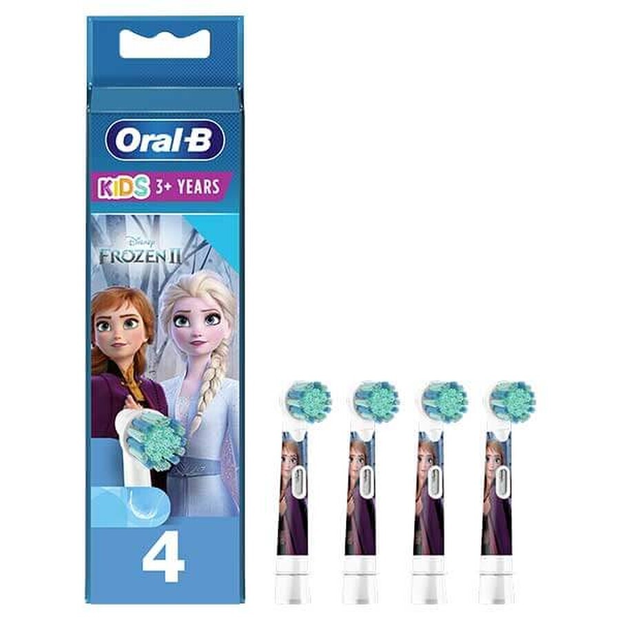 Oral-B Kids Stages Power, elektrische tandenborstel opzetborstels, Frozen EB10s-4, ouder dan 3 jaar, ultrazacht, 4 stuks