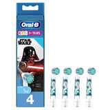 Oral-B Kids Stages Power, brosse à dents électrique, Star Wars, plus de 3 ans, ultra douce, 4 pièces