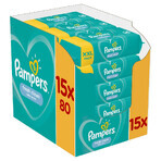 Pampers Fresh Clean, lingettes humides, 15 x 80 pcs