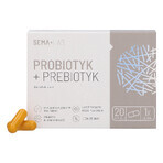 SEMA Lab Probiotic + Prebiotic, 20 capsule cu eliberare întârziată