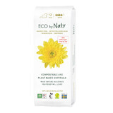 Eco by Naty, serviettes hygiéniques écologiques avec ailettes, compostables, Super, 12 pièces