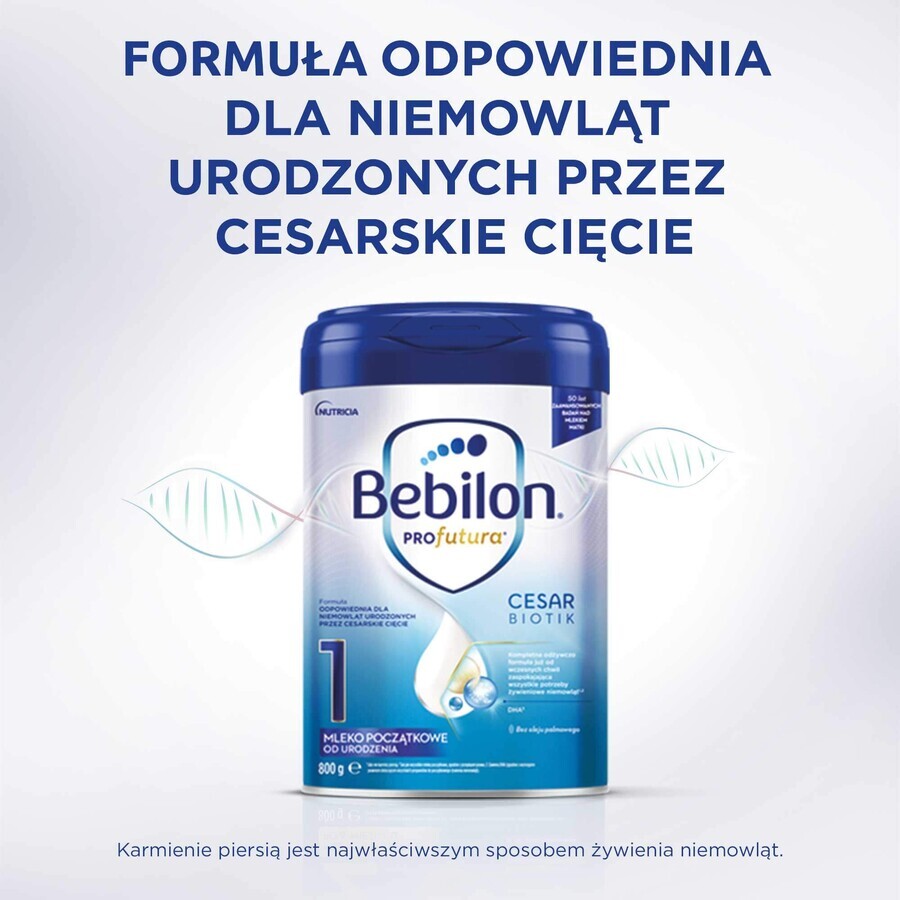 Bebilon Profutura CesarBiotik 1, lait infantile, dès la naissance, 800 g