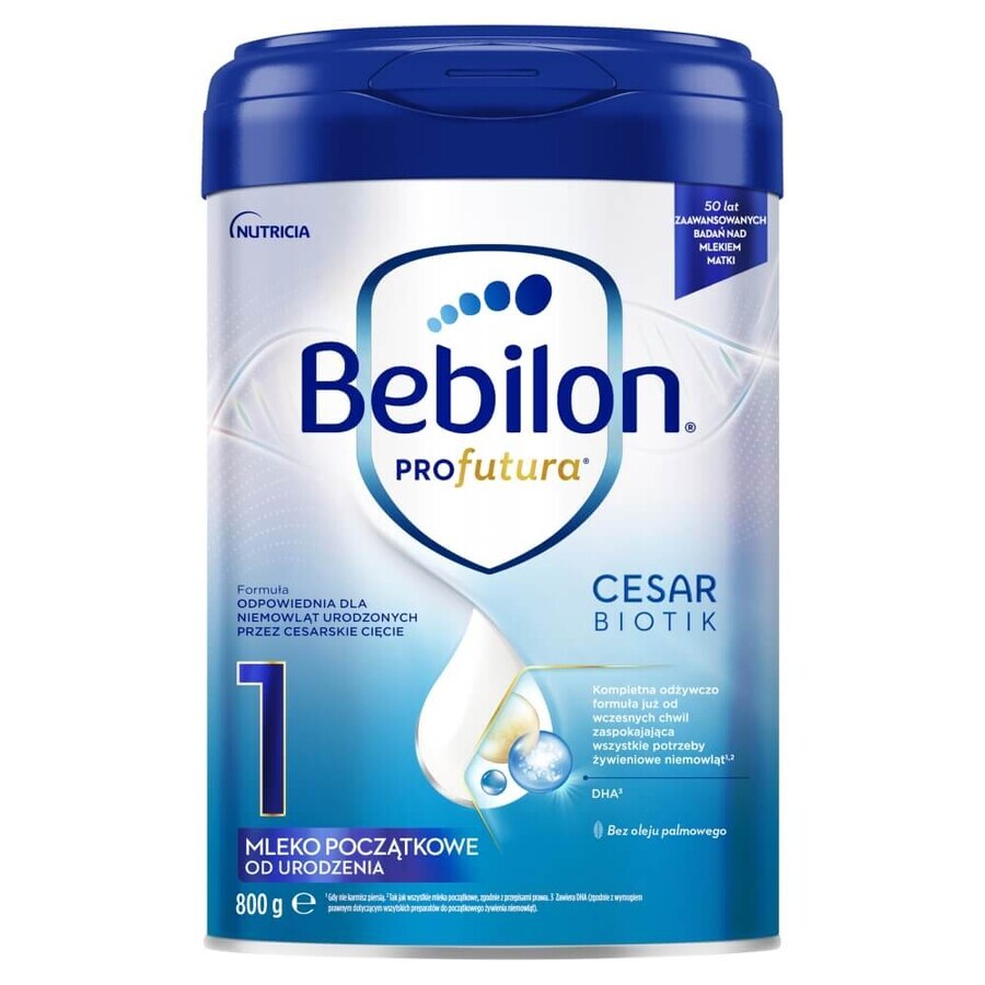 Bebilon Profutura CesarBiotik 1, lait infantile, dès la naissance, 800 g